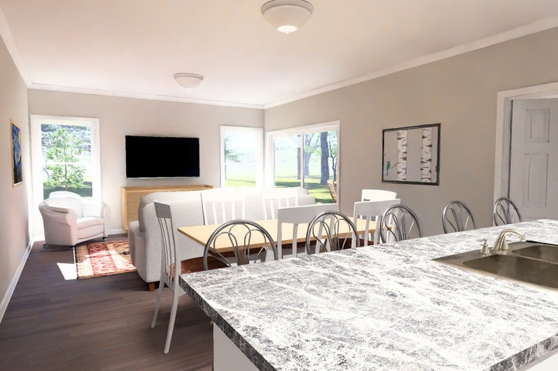 Architectural House Design - Interior - Kitchen 2 for Modern House Plan #513-2466 - 4 bed, 3 bath
