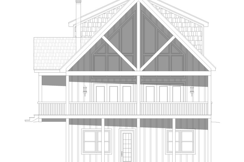 House Plan Design - Exterior - Front Elevation 3 for Traditional House Plan #932-463 - 4 bed, 3.5 bath