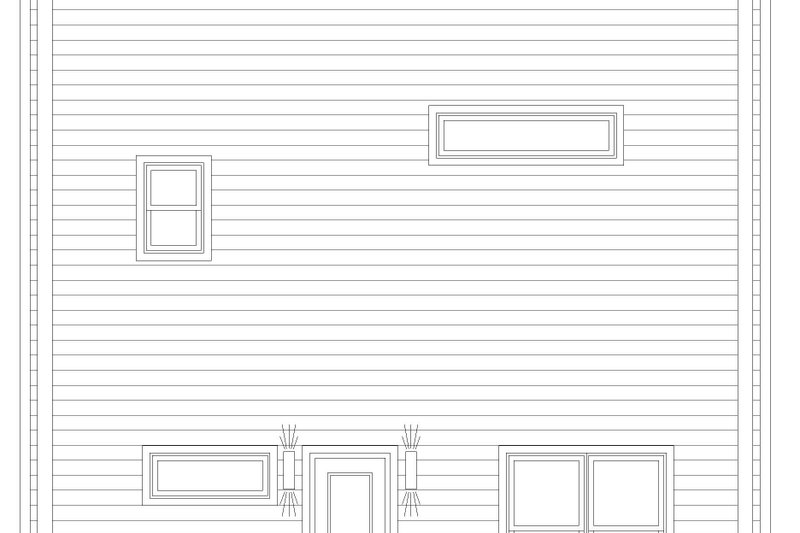 Home Plan - Exterior - Rear Elevation for Modern House Plan #932-765 - 3 bed, 3.5 bath
