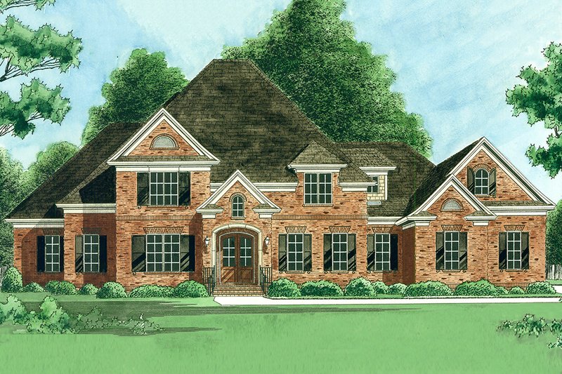 Architectural House Design - Traditional Exterior - Front Elevation Plan #1054-31