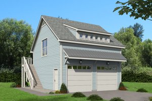 Cottage Exterior - Front Elevation Plan #932-241