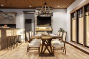 European Style House Plan - 3 Beds 2 Baths 2099 Sq/Ft Plan #17-2257 