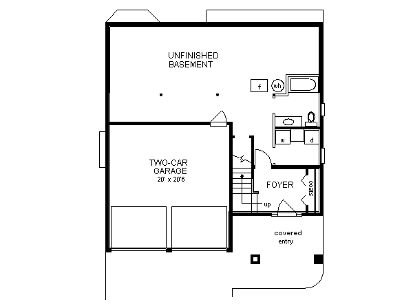 Home Plan - European Floor Plan - Lower Floor Plan #18-1008