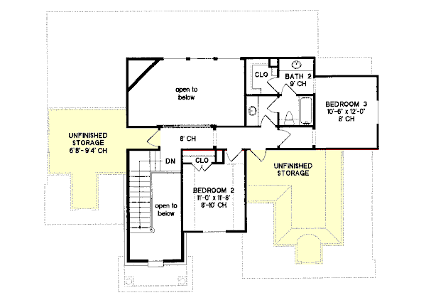 Dream House Plan - European Floor Plan - Upper Floor Plan #20-724