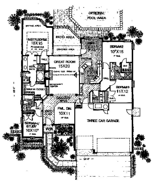 Traditional Floor Plan - Main Floor Plan #310-933