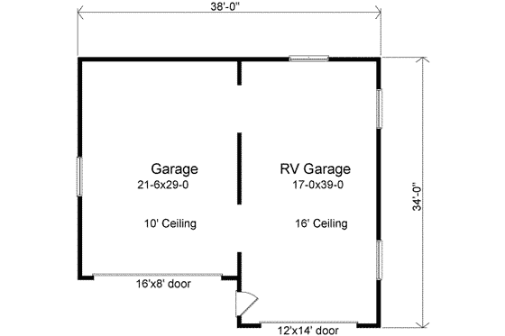 Floor Plan - Main Floor for Traditional House Plan #22-459, 0 bath