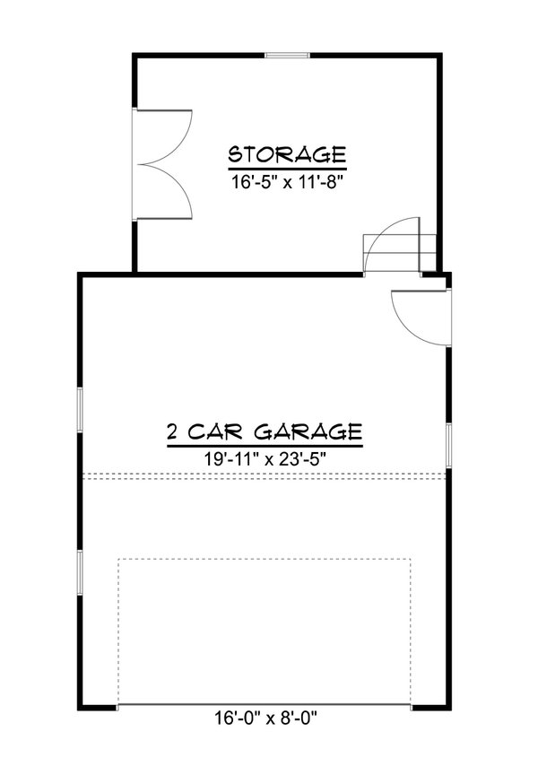 House Blueprint - Floor Plan - Main Floor for Cottage House Plan #1064-484, 0 bath