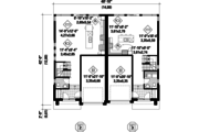 Contemporary Style House Plan - 5 Beds 2 Baths 3385 Sq/Ft Plan #25-4396 