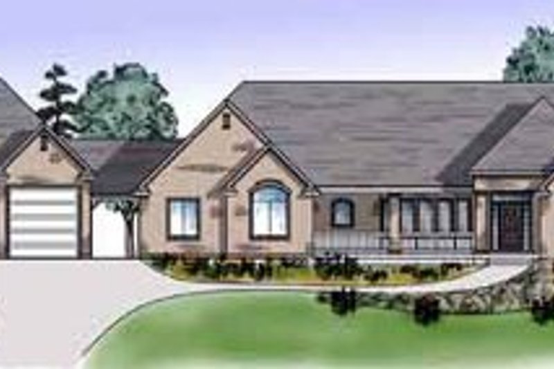 Dream House Plan - Exterior - Front Elevation Plan #5-163