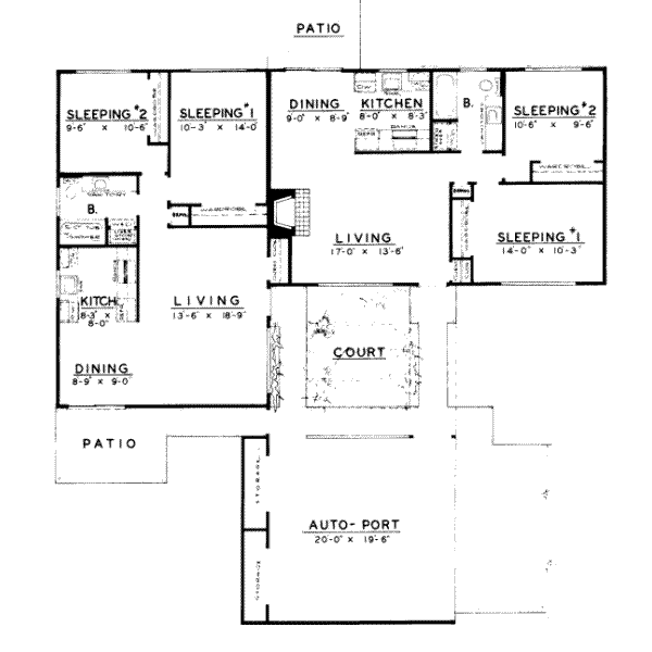 Ranch Floor Plan - Main Floor Plan #303-259