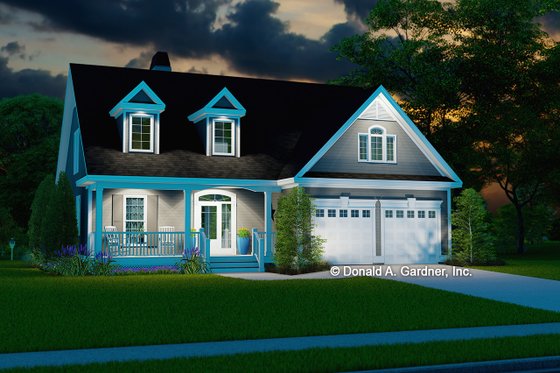 Exterior - Front Elevation 4 for Country House Plan #929-52 - 3 bed, 2.5 bath