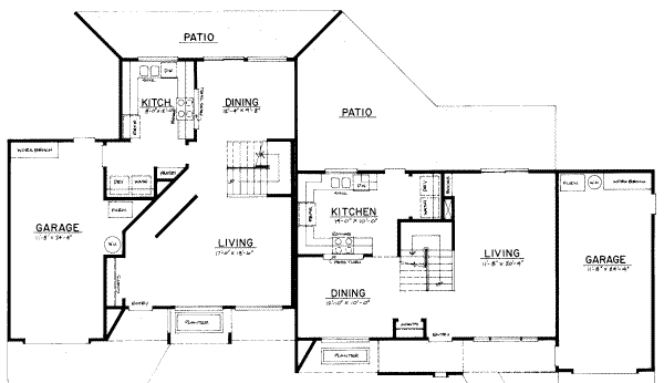 Modern Floor Plan - Main Floor Plan #303-133