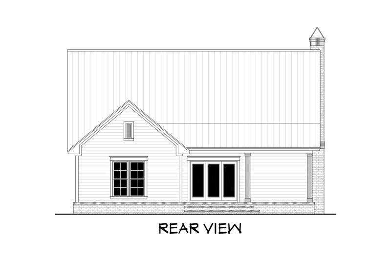 House Plan Design - Exterior - Rear Elevation for Farmhouse House Plan #430-198 - 4 bed, 3 bath