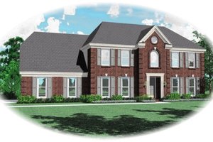 Colonial Exterior - Front Elevation Plan #81-13649
