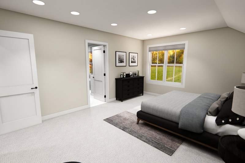House Blueprint - Interior - Master Bedroom 1 for Craftsman House Plan #51-1359 - 4 bed, 2.5 bath