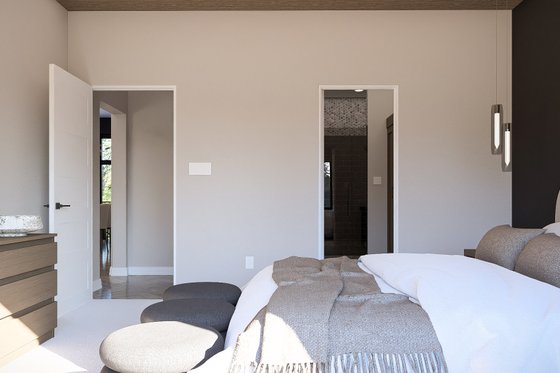 Interior - Master Bedroom 1 for Modern House Plan #455-733 - 3 bed, 2.5 bath