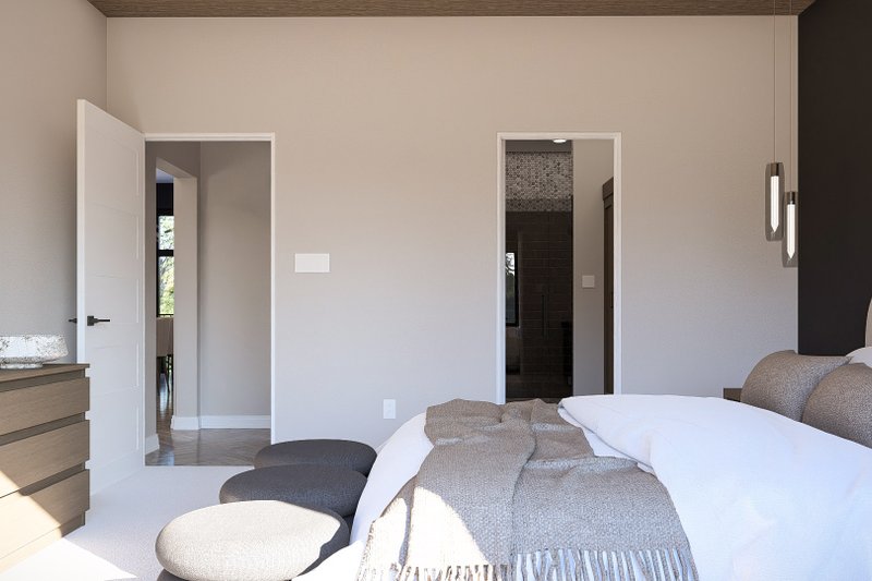 House Plan Design - Interior - Master Bedroom 1 for Modern House Plan #455-733 - 3 bed, 2.5 bath