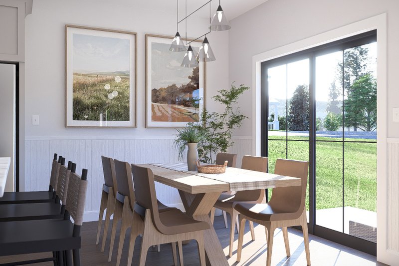 Architectural House Design - Interior - Dining Room for Farmhouse House Plan #455-750 - 3 bed, 2.5 bath
