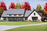 Farmhouse Style House Plan - 4 Beds 4.5 Baths 3606 Sq/Ft Plan #1096-165 Exterior 