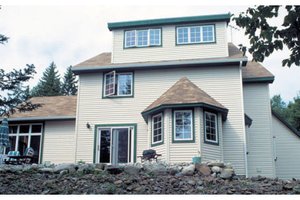 Exterior - Rear Elevation for Country House Plan #312-451 - 3 bed, 2.5 bath