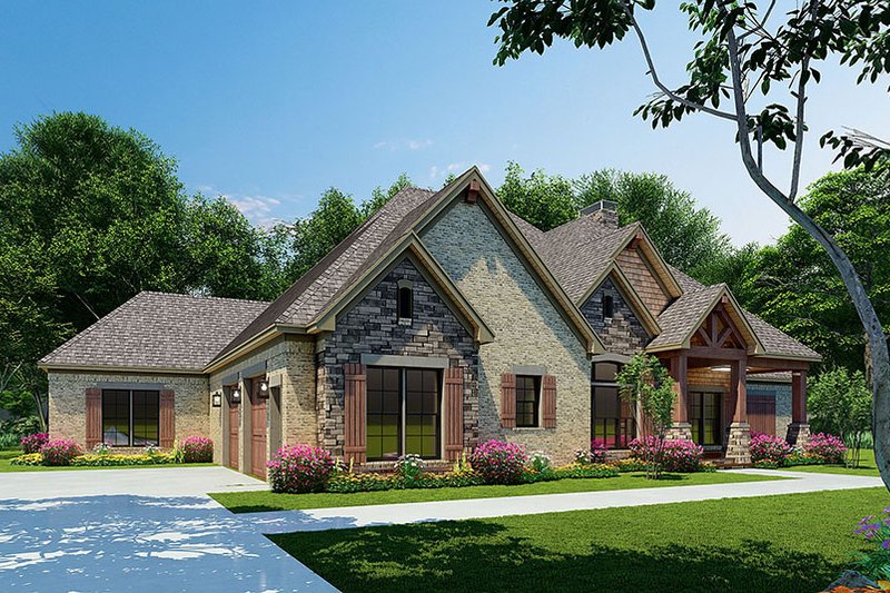 Architectural House Design - Exterior - Other Elevation for Craftsman House Plan #923-232 - 4 bed, 4 bath