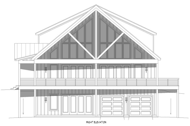 Architectural House Design - Exterior - Other Elevation 1 for Country House Plan #932-1376 - 3 bed, 3.5 bath