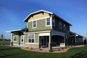 Exterior - Rear Elevation 1 for Craftsman House Plan #1069-11 - 4 bed, 3.5 bath