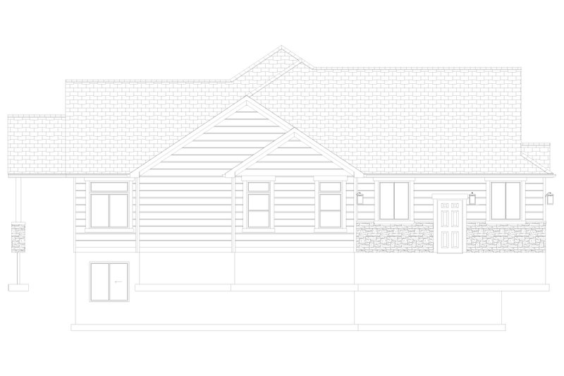 House Blueprint - Exterior - Other Elevation 1 for Farmhouse House Plan #1060-361 - 4 bed, 3.5 bath