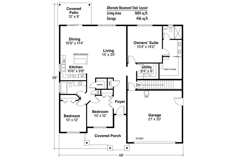 House Plan Design - Floor Plan - Other Floor for Traditional House Plan #124-822 - 3 bed, 2 bath