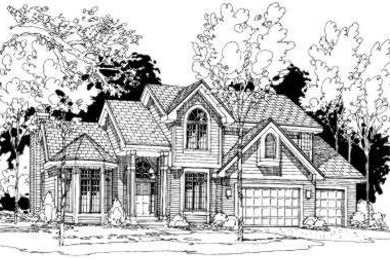 Traditional Style House Plan - 4 Beds 3.5 Baths 2979 Sq/Ft Plan #334-112