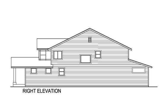 Exterior - Other Elevation 1 for Contemporary House Plan #569-89 - 4 bed, 3 bath