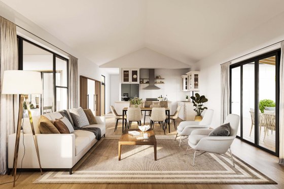 Interior - Family Room for Farmhouse House Plan #924-28 - 3 bed, 2.5 bath