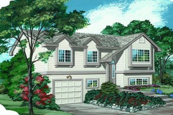 Exterior - Front Elevation for Traditional House Plan #47-142 - 3 bed, 2 bath
