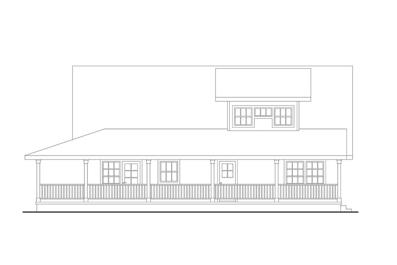 House Design - Exterior - Other Elevation 1 for Farmhouse House Plan #124-1416 - 3 bed, 3 bath