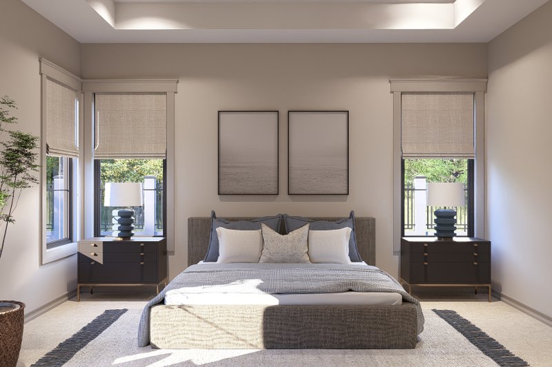 Home Plan - Interior - Master Bedroom for Modern House Plan #455-358 - 4 bed, 3.5 bath