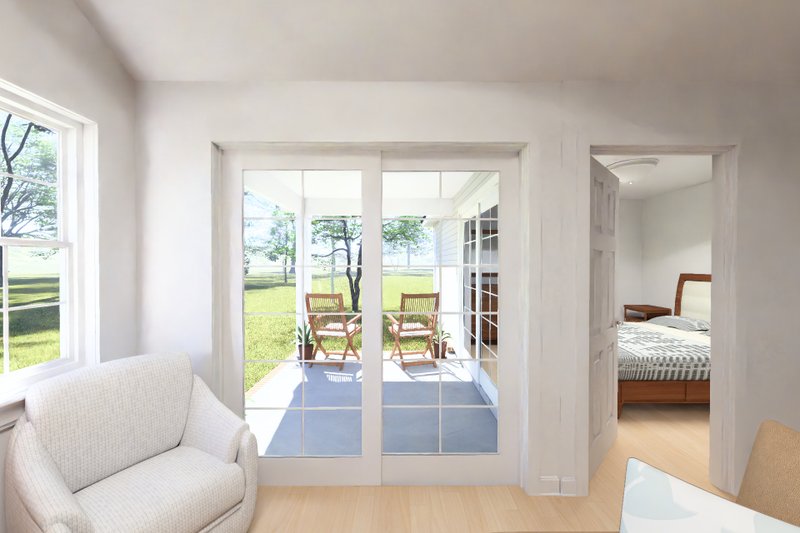 Architectural House Design - Interior - Master Bedroom 4 for Cottage House Plan #513-2445 - 2 bed, 2 bath