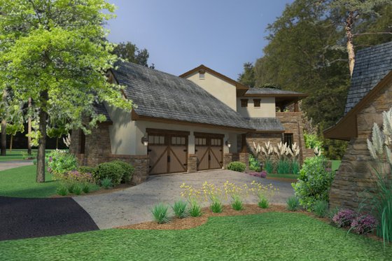 Exterior - Other Elevation 9 for European House Plan #120-182 - 3 bed, 4 bath