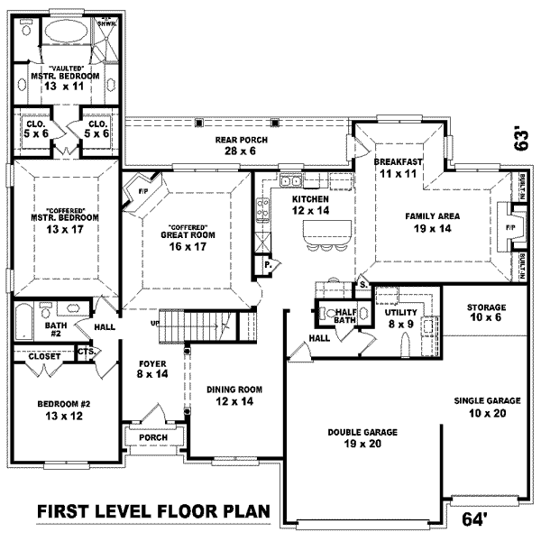 European Floor Plan - Main Floor Plan #81-1120