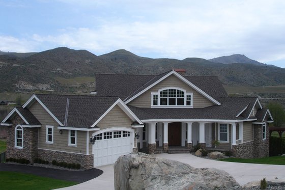 Exterior - Front Elevation 5 for Craftsman House Plan #132-211 - 4 bed, 4 bath