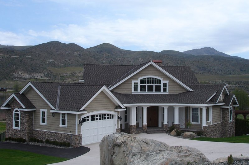 House Blueprint - Exterior - Front Elevation 5 for Craftsman House Plan #132-211 - 4 bed, 4 bath