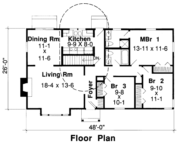 Ranch Floor Plan - Main Floor Plan #312-361