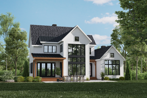 Dream House Plan - Cabin Exterior - Front Elevation Plan #25-4967