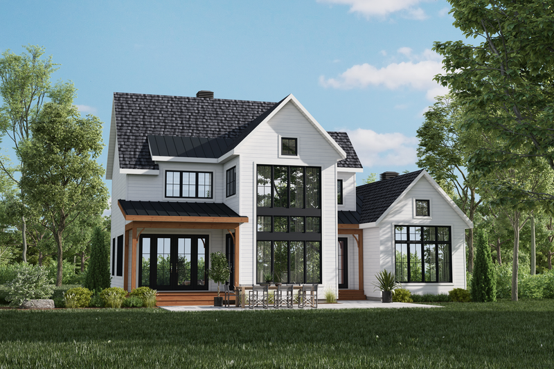 House Design - Cabin Exterior - Front Elevation Plan #25-4967