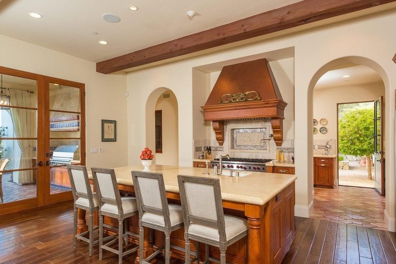 Architectural House Design - Interior - Kitchen for Mediterranean House Plan #484-8 - 4 bed, 5 bath
