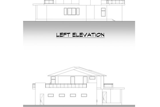 Exterior - Other Elevation 3 for Contemporary House Plan #1066-196 - 4 bed, 5.5 bath