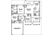 Country Style House Plan - 3 Beds 2 Baths 1573 Sq/Ft Plan #42-328 