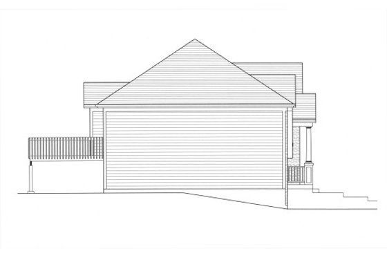 Exterior - Other Elevation 1 for Traditional House Plan #46-500 - 4 bed, 3.5 bath