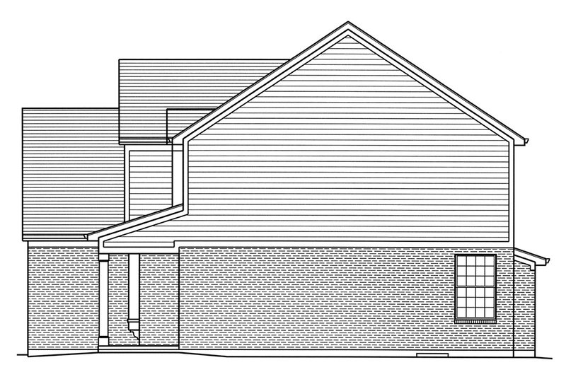 Dream House Plan - Right Side Elevation