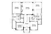 European Style House Plan - 6 Beds 3.5 Baths 4340 Sq/Ft Plan #411-299 