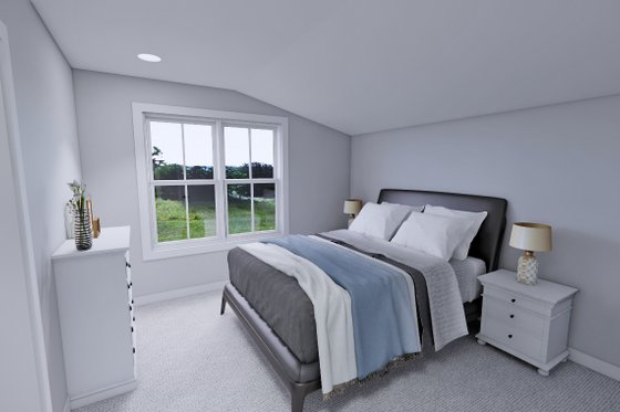 Interior - Bedroom 1 for Craftsman House Plan #51-1498 - 4 bed, 3 bath